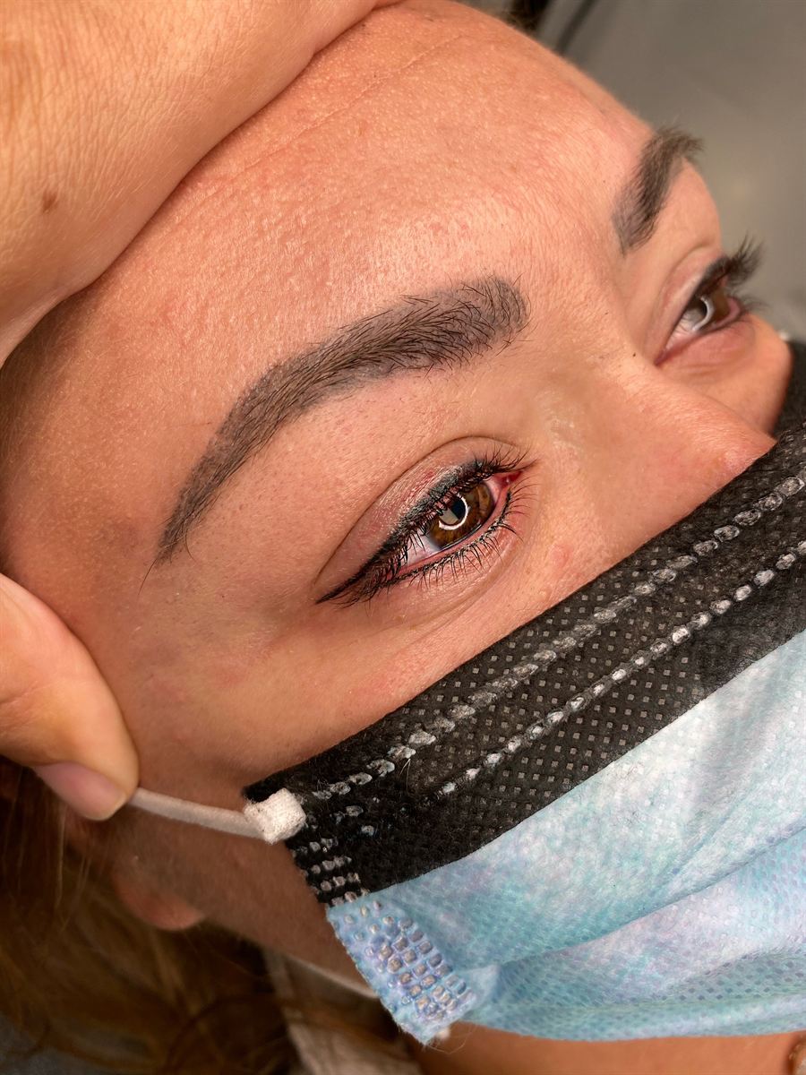 Fresh powder brow and eyeliner combination